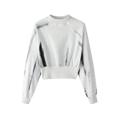 3D Print Fabric 100% Cotton Luxury Tie-Dye Black Blank Hoodies & Sweatshirt