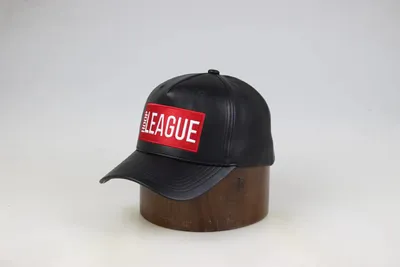 Autumn Winter PU Leather Sports Cap Leisure Fashion Cap Men and Women Curved Brim Baseball Hat