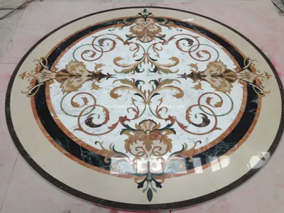 Customized Marble Stone Water Jet Pattern for Interior Flooring Decorative