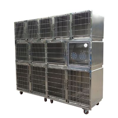 Veterinary Cage Equipment Hospital Medical Stainless Steel Animal Cage Pet Dog House