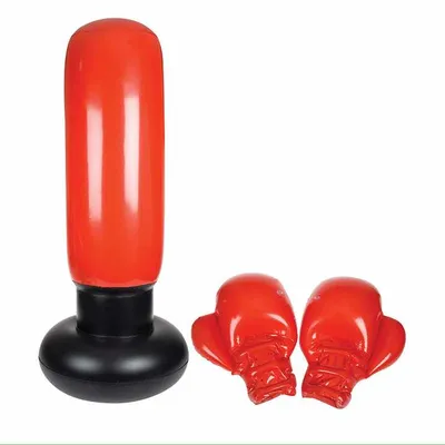 Inflatable Punching Bag Set - Freestanding PVC Boxing Kit for Youth/Adult