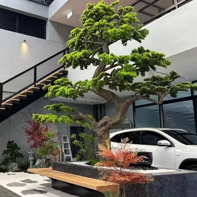 Large Outdoor Artificial Pine Bonsai Tree Festive Displays Christmas