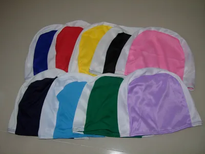 100% Polyester Swim Cap for Adult and Kids with 200 Colors Available at Lowest Price
