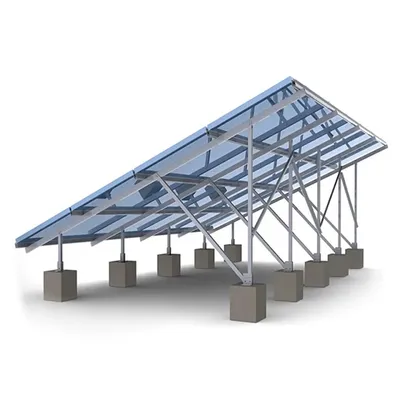Hot Dipped Galvanized Steel Silver White Photovoltaic Bracket Cheap Adjustable Photovoltaic Support