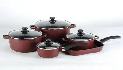 9PCS Aluminum Non-Stick Cookware