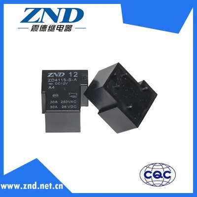 Zd4115 (T90) Power Relay for Industrial 30A 4pin Silver Contact 12V 30A Contact Switch