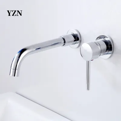 European-Style Wall-Mounted Two-Hole Installation Hot and Cold Basin Faucet Set