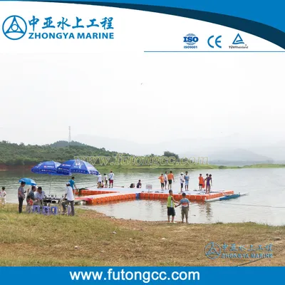 Floating Water Sports Platform Plastic Pontoon Platform