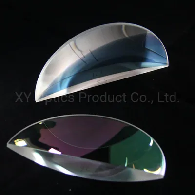 Customized Aspheric Lens Cut in Half for Astronomical Instruments