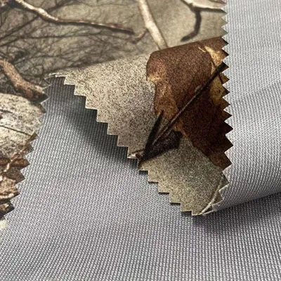 China 30d Camouflage TPU Waterproof Printed Double-Sided Fabric Outdoor Polyester Fabric for Hunting Outdoor Jacket Fabric