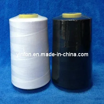 60/3 Raw White or Dyed Polyester Sewing Thread
