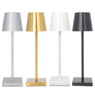 Minimalism Modern Design Home Decorative Rechargeable LED Desk Lamp Restaurant Cordless Table Lamp