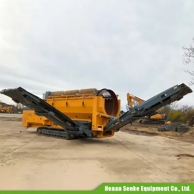 Heavy-Duty Mobile Hydraulic Drum Screen for Compost and Sand