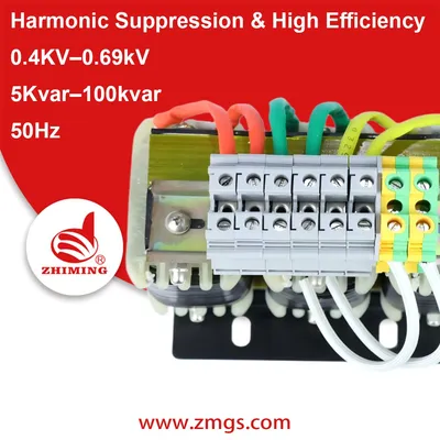 Zhiming Three-Phase Power Detuned Shunt Reactor for VFD Networks Capacitor Bank Protection