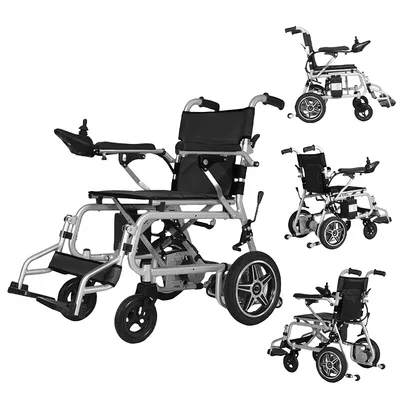 CE Approved Silla De Ruedas Foldable Carbon Steel Electric Wheelchair in China