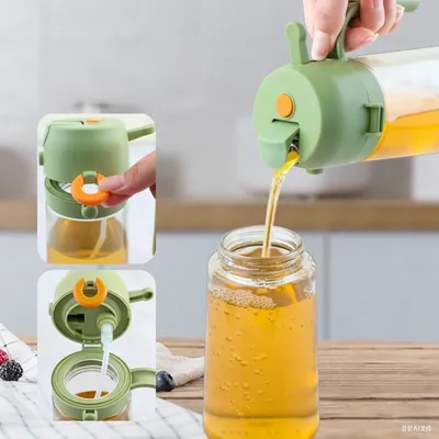 The Manufacturer Offers Wholesale Glass Oil Bottles with a Large-Diameter Flip-Top Cap