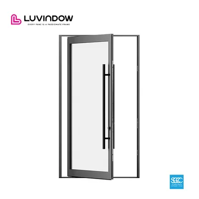 Insect-Proof Horizontal Modern Metal Doors and Door Glass Swing Storefront with Low Price 110s