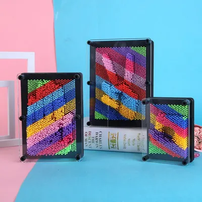 Novelty Classic Toy Pinart 3D-Dimensional Plastic Pin Sculpture