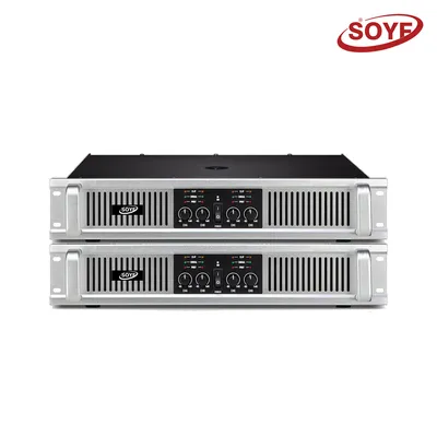 2u Analog Professional Amplifier 400W 4CH High Audio Speaker Digital Amplifer