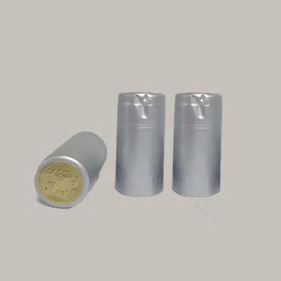 Silver Painting Golden Top PVC Shrinkable Cap Sealing