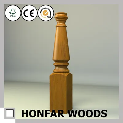 Home Stair Decoration Solid Wood Baluster for European