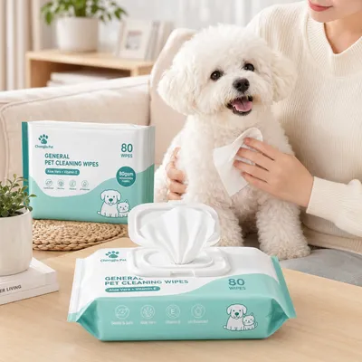 Custom Pet Wet Wipes Alcohol Free Scented Soft Dog Cat Cleaning Wipes OEM Wholesale