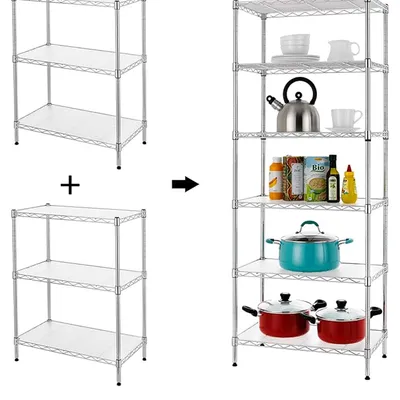 Factory Direct Sales Steel Sustainable Snack Organizer Rack Separatable Kitchen Storage Shelf