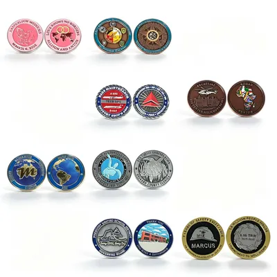 Custom Soft Enamel Embossed Personal Hobby Collecting Zinc Alloy Commemorative Coin