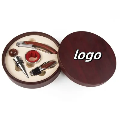 Wholesale Customized Red Wine Bottle Opener Set Four Piece Set of Wine Utensils