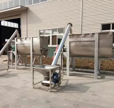 Industrial Powder/Feed/Chemical/Food Spiral Mixer Dry Powder Mixing Machine Ribbon Blender Mixing Machine 3 Cubic