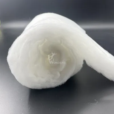 3D 100% Recycled Pet Material White Polyester Padding Insulation for Ski Jacket