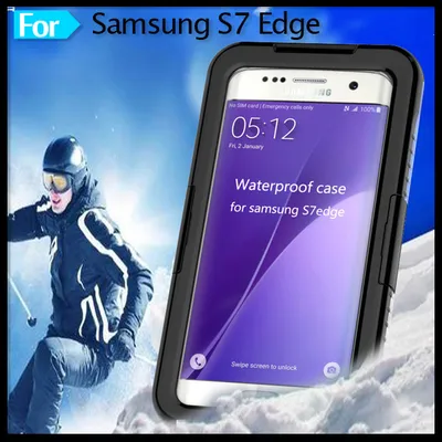Full Body Sealed Waterproof Dirtproof Snowproof Durable Case Cover for Samsung Galaxy S7 Edge