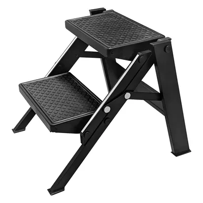 Goldgile Aluminum Double Folding Portable Caravan Step Twin Ladder