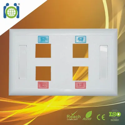 American Market 4 Port Network Faceplate