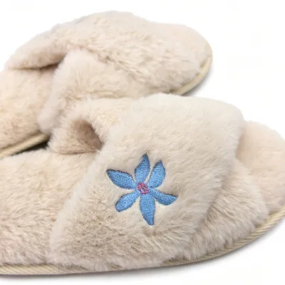 Plush Slippers Model No LC002 - Your Go-to Footwear for Chilly Days