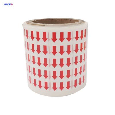 Arrow Label Directed Sticker Round Label