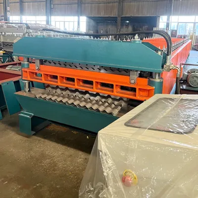 High Quality Trapezoidal Ibr / Corrugated Metal Sheet Double Deck Roll Forming Machine Double Layer Roof Making Machine