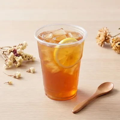China Factory Biodegradable Food Container Beverage Ice Cream Plastic Cup with Lid