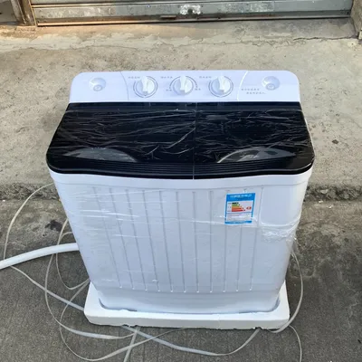 Semi-Automatic Twin-Tub 7kg Electric Washing Machine Top-Loading Plastic Housing for Household and Outdoor Use New Condition
