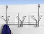 Over The Door Triple 3-Hook Rack