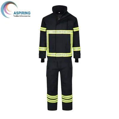 Tear-Resistant Outdoor Winter Heavy Work Clothes Coat with Reflective Windproof Hooded Workwear Jackets for Men