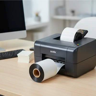 Ultra-Durable Plttr 90mm*300muniversal Black Barcode Ribbon for Enhanced Scratch Resistance