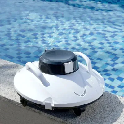 Cordless Robotic Pool Cleaner - Automatic Pool Vacuum for Inground Above Ground Pools - Smart Water Sensor Technology - Dual-Drive Motors Lasts 60 Mins