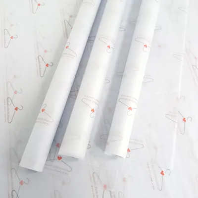 Premium 100% Recycled Kraft Tissue Wrapping Paper Roll Customized with Your Brand Logo, White Wrapping Tissue Paper for Sustainable Packaging Solution