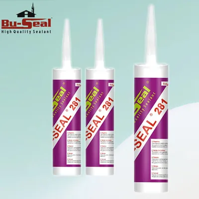 Construction Acetic Silicone Sealant for Glass Doors and Windows (SM-281)