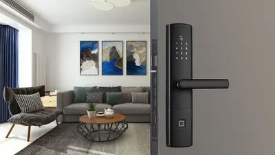 Biometric Fingerprint Pin Code Cards Digital Door Lock Protect Your Smart Home
