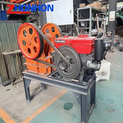 Low Cost Durable Portable Small PE 250*400 Stone Jaw Crusher for Mining Construction Aggregate Testing