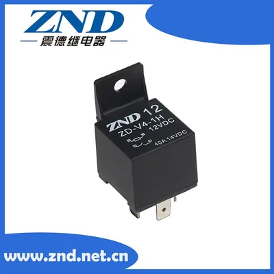 Four Pins Black Cover Automotive Relay 40A 12V Auto Parts