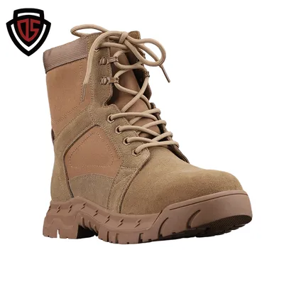 Durable Combat Leather Tactical Boots for Outdoor Adventures