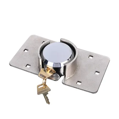 73 mm Puck Lock Pad Lock Round Steel Hockey Puck Lock Hidden Shackle Padlock Van Lock with Key